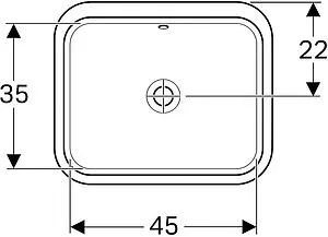 Раковина Geberit VariForm 53 белый 500.760.01.2 Раковина Geberit VariForm 53 белый 500.760.01.2, 2
