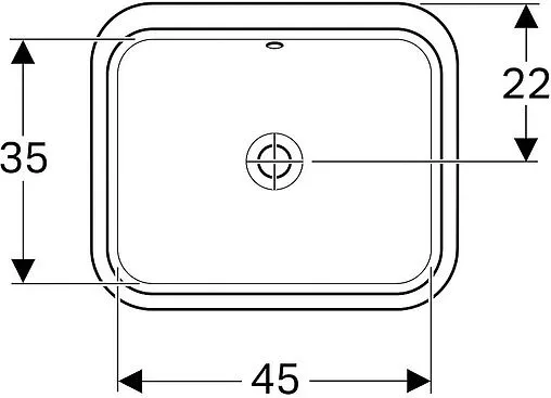 Раковина Geberit VariForm 53 белый 500.760.01.2 Раковина Geberit VariForm 53 белый 500.760.01.2