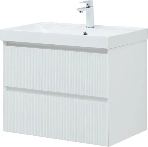 Тумба под умывальник подвесная Aquanet Альтера 70 белый матовый 00337155