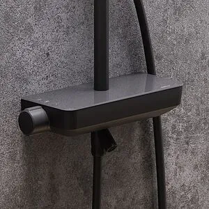 Душевая система со смесителем для ванны Damixa Scandinavian Pure чёрный матовый 936730300, 5