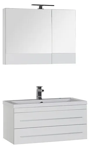 Шкаф-зеркало Aquanet Верона 90 L белый 00172339 Шкаф-зеркало Aquanet Верона 90 L белый 00172339