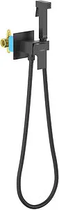 Гигиенический душ со смесителем Aquatek Либра чёрный матовый AQ1022MB, 1