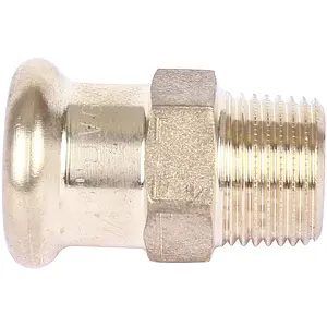 Муфта пресс переходная 22мм x ½"н Sanha 8243G 182432212 Муфта пресс переходная 22мм x ½"н Sanha 8243G 182432212, 3