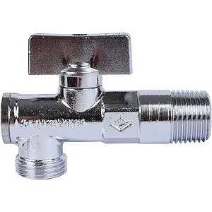 Кран шаровый угловой с фильтром ½&quot;н x ⅜&quot;н x 10ц Bugatti Minnesota 08750001, 3
