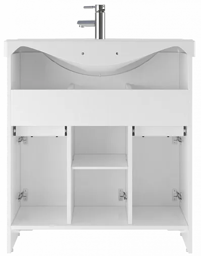 Тумба под умывальник напольный Домино Rich 80 белое дерево DR6003T