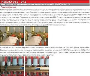 Группа коллекторная с расходомерами 12 отводов 1&quot;в/в x ¾&quot;ек Giacomini R553KY072, 5