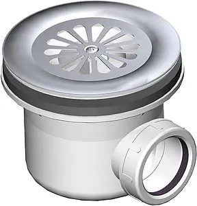 Сифон для душевого поддона AlcaPlast хром A48, 2