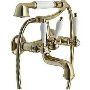 Смеситель для ванны Nobili Antica бронза/белый AT31001BR, 1