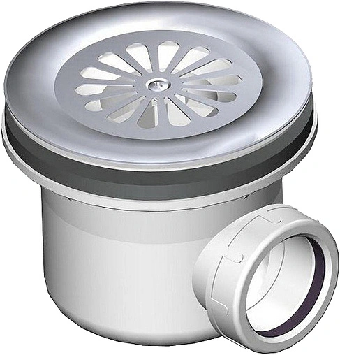 Сифон для душевого поддона AlcaPlast хром A48