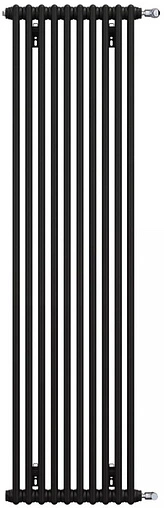 Радиатор стальной трубчатый Zehnder Charleston 2180/10 1270 ¾&quot; Ral 9217 Traffic Black (matt)