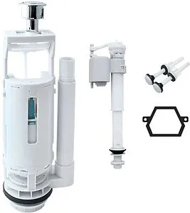 Комплект арматуры для бачка двухрежимный ½&quot; пластик нижний IDDIS Optima Home тип B F012400-02K, 1