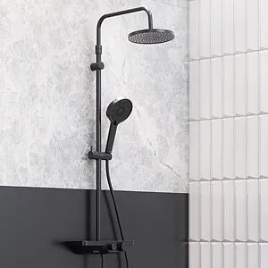 Душевая система со смесителем для душа Damixa Apollo чёрный матовый 947730300, 3