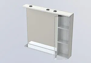 Шкаф-зеркало Aquanet Донна 100 R венге 00169185, 5