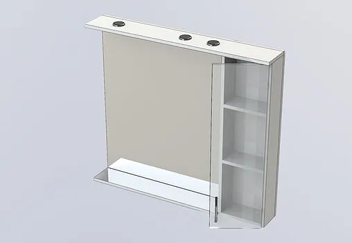 Шкаф-зеркало Aquanet Донна 100 R венге 00169185 Шкаф-зеркало Aquanet Донна 100 R венге 00169185