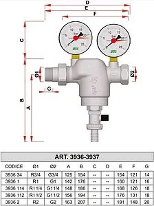 Фильтр тонкой очистки воды 1¼"н x 1¼"в Far FA 3936 114 Фильтр тонкой очистки воды 1¼"н x 1¼"в Far FA 3936 114, 2