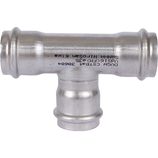 Тройник пресс соединительный 35мм Sanha NiroSan 9130 6913035