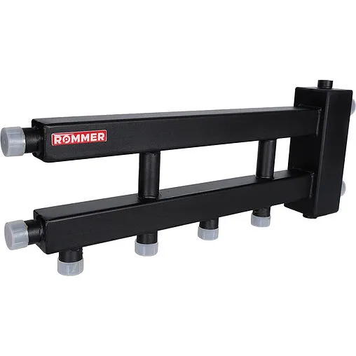 Распределительный коллектор 3 контура с гидрострелкой 1½&quot;н x 1&quot;н Rommer RDG-0060-014023