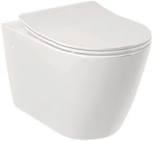 Крышка-сиденье для унитаза с микролифтом Kludi Resa R белый 23WCS43 Крышка-сиденье для унитаза с микролифтом Kludi Resa R белый 23WCS43, 3