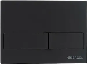Клавиша смыва для унитаза BERGES Novum L5 Soft Touch 040015 черный матовый Клавиша смыва для унитаза BERGES Novum L5 Soft Touch 040015 черный матовый, 1