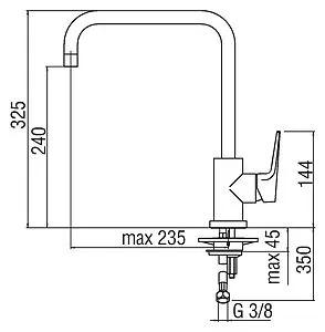 Смеситель для кухни Nobili Nobi хром NB84134CR, 2