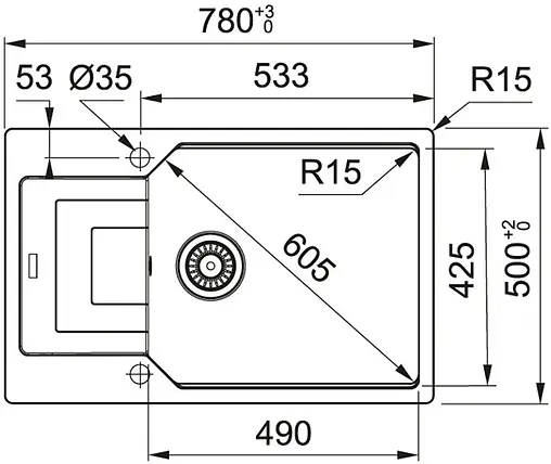 Мойка кухонная Franke Urban UBG 611-78L миндаль 114.0595.290 Мойка кухонная Franke Urban UBG 611-78L миндаль 114.0595.290