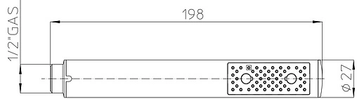 Лейка ручного душа Bossini Zen хром B00250.030