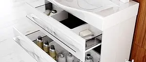 Тумба-умывальник подвесная Aqwella Milan 80 белый Mil.01.08/2/W+Ber.08.04.D Тумба-умывальник подвесная Aqwella Milan 80 белый Mil.01.08/2/W+Ber.08.04.D, 5