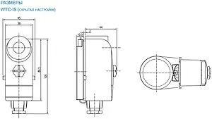 Механический термостат накладной WATTS WTC-IS 10013410, 2