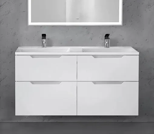 Тумба под умывальник подвесная Raval Wector 120 белый Wct.01.120/P/W/MD