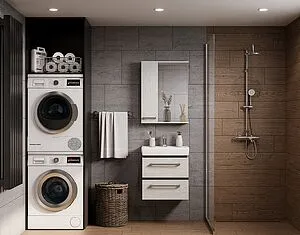 Шкаф-зеркало Aquaton Ронда PRO 55 L дуб соммерсет 1A208602RSC2L, 4