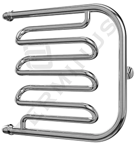 Полотенцесушитель водяной Terminus Фокстрот-Лиана AISI 600х500 полированная сталь 4620768881350, 2