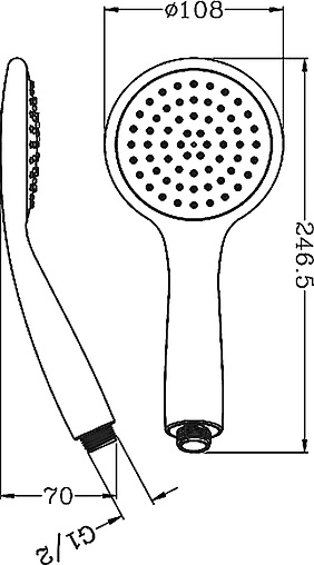 Лейка ручного душа SMARTsant Вива хром V3553C