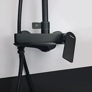 Душевая система со смесителем для ванны Osgard Solen Black чёрный матовый 58050 Душевая система со смесителем для ванны Osgard Solen Black чёрный матовый 58050, 4