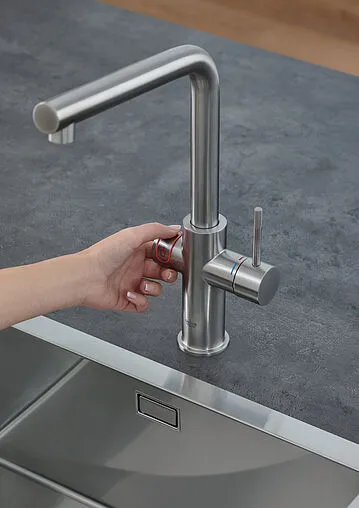 Смеситель для кухни с фильтром и встроенным нагревом воды Grohe Red II Duo суперсталь 30327DC1 Смеситель для кухни с фильтром и встроенным нагревом воды Grohe Red II Duo суперсталь 30327DC1