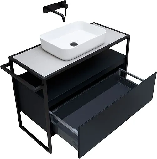 Тумба-умывальник напольная Allen Brau Priority 100 антрацит 1.31003.AM+