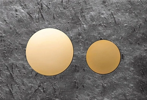 Клавиша смыва для унитаза TECEloop Modular кнопки/золото, стекло на выбор