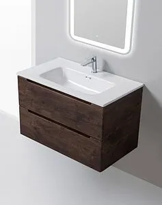 Тумба-умывальник подвесная BelBagno ETNA 90 Rovere Moro ETNA-900-2C-SO-RW-P+ Тумба-умывальник подвесная BelBagno ETNA 90 Rovere Moro ETNA-900-2C-SO-RW-P+, 3
