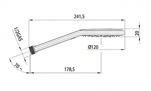 Душевая стойка Bossini хром DC80212.030 Душевая стойка Bossini хром DC80212.030, 2
