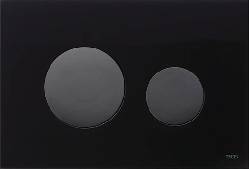 Клавиша смыва для унитаза TECEloop Modular кнопки/черный матовый, стекло на выбор