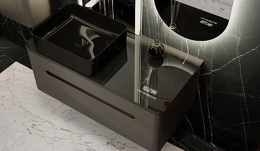 Тумба под умывальник подвесная Jorno Shine 100 с МФУ антрацит Shi.01.100-M/P/A Тумба под умывальник подвесная Jorno Shine 100 с МФУ антрацит Shi.01.100-M/P/A