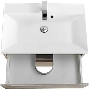 Тумба-умывальник подвесная BelBagno MARINO 65 Rovere Grigio MARINO-650-2C-SO-RG-P+BB650/450-LV-MR-PR Тумба-умывальник подвесная BelBagno MARINO 65 Rovere Grigio MARINO-650-2C-SO-RG-P+BB650/450-LV-MR-PR, 4