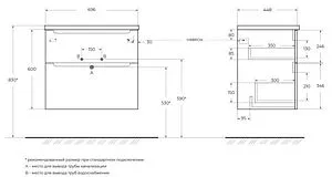 Тумба-умывальник подвесная BelBagno ETNA H-60 70 Bianco Lucido ETNA-H60-700-2C-SO-BL-P+BB700ETL Тумба-умывальник подвесная BelBagno ETNA H-60 70 Bianco Lucido ETNA-H60-700-2C-SO-BL-P+BB700ETL, 2