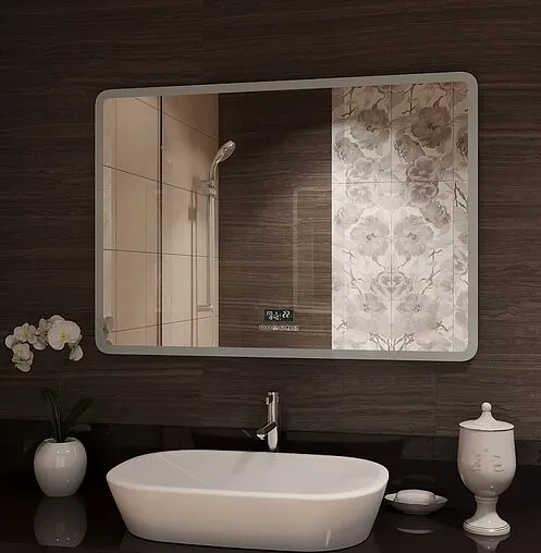 Зеркало с подсветкой Continent Demure Led 100x70 с музыкальным блоком, с подогревом белый ЗЛП259