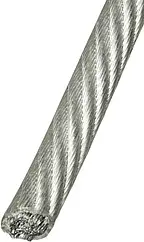 Трос стальной оцинкованный в ПВХ оболочке ¾мм (на отрез) DIN3055
