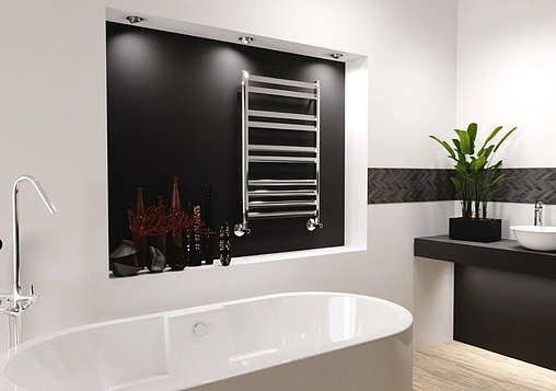 Полотенцесушитель водяной лесенка Lemark Mars П10 500x800 полированная сталь LM35810