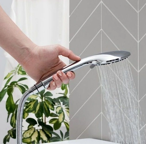 Смеситель для ванны с длинным изливом Bravat Slim хром F6332366CP-01L-RUS