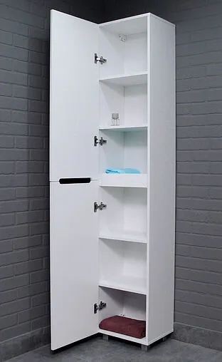 Шкаф-пенал напольный Айсберг Аура 40 белый DA2505P