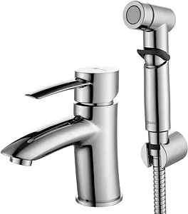 Смеситель для раковины с гигиеническим душем Lemark Atlantiss хром LM3216C Смеситель для раковины с гигиеническим душем Lemark Atlantiss хром LM3216C, 1