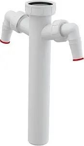 Вставка для сифона с адаптером для бытовой техники AlcaPlast A44M-DN40 Вставка для сифона с адаптером для бытовой техники AlcaPlast A44M-DN40, 1