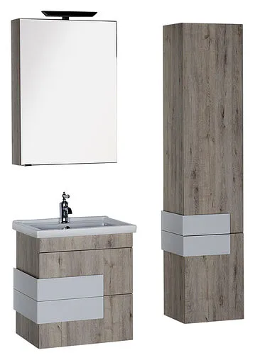 Шкаф-зеркало Aquanet Мадейра 60 R дуб кантри/белый 00183064